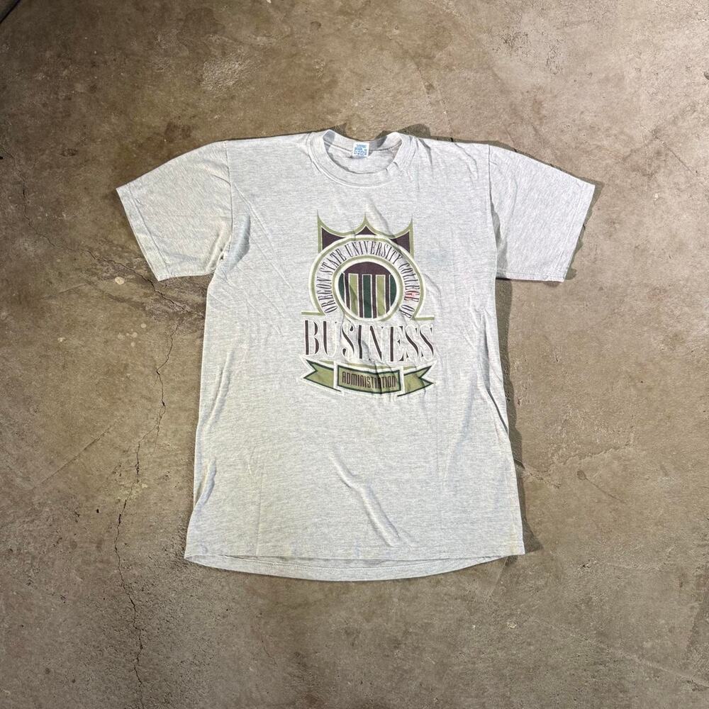 Vintage 90s Russell Athletic Oregon State Business School T-Shirt